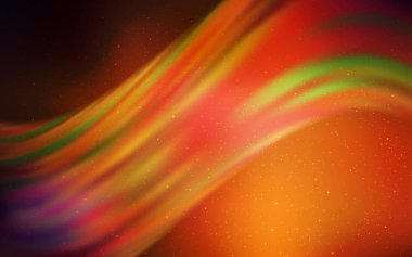 Gece gökyüzü desenle koyu turuncu vektör yıldız.