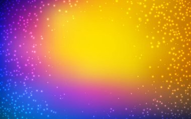 Açık mavi, kozmik yıldızlar ile kırmızı vektör düzeni.