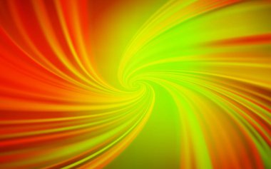 Bükülmüş çizgileri olan koyu kırmızı, sarı vektör arkaplan.