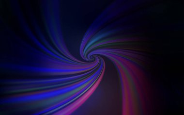 Koyu Pembe, bükülmüş çizgilerle mavi vektör düzeni.