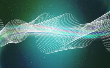 Açık Mavi, Yeşil vektör soyut bulanık arkaplan.