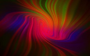 Gece gökyüzü desenle karanlık çok renkli vektör yıldız.