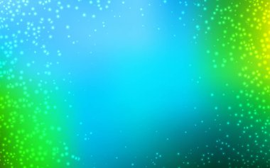 Açık mavi, Samanyolu yıldızlar ile yeşil vektör doku.