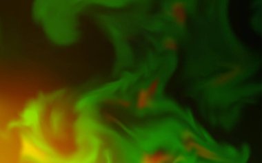 Koyu yeşil, sarı vektör parlak şablonu bulanıklaştırdı.