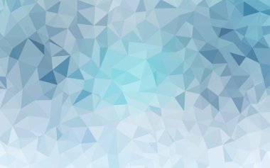 Açık BLUE vektör çokgen şablonu.