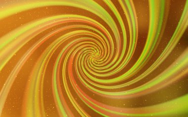 Kozmik Yıldızlar ile koyu sarı vektör düzeni.