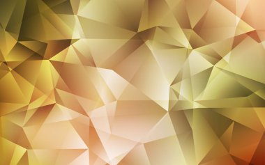 Açık Yeşil, Sarı vektör çokgen şablon.