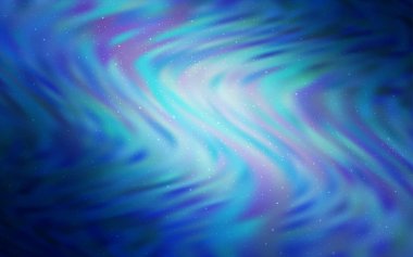 Kozmik Yıldızlar ile açık mavi vektör düzeni.