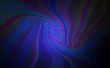 Koyu mavi vektör arka plan gökada yıldız ile.