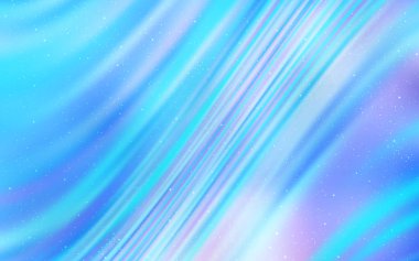 Astronomik yıldızlar ile açık mavi vektör arka plan.