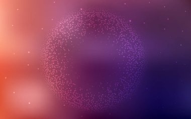 Koyu Pembe, Samanyolu yıldız ile kırmızı vektör doku.