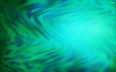 Işık yeşil vektör doku ile Samanyolu yıldız.