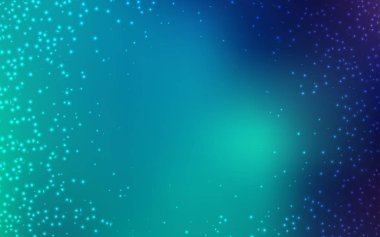 Açık mavi, Samanyolu yıldızlar ile yeşil vektör doku.