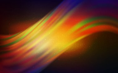 Astronomik yıldızlarla koyu çok renkli vektör arka planı.