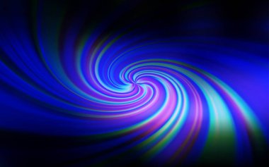 Eğri çizgileri olan koyu mavi vektör şablonu.