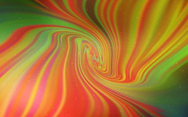 Açık kırmızı, astronomik yıldızlar ile sarı vektör arka plan.