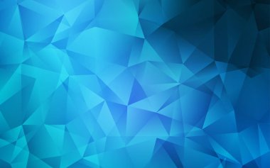 Koyu mavi vektör soyut mozaik arkaplan.