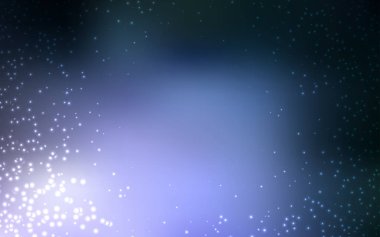 Samanyolu yıldızlarıyla koyu mor vektör dokusu.