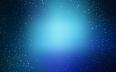 Kozmik Yıldızlar ile açık mavi vektör düzeni.