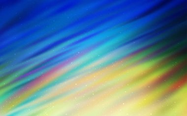 Açık mavi, yeşil vektör şablonu ile uzay yıldızları.