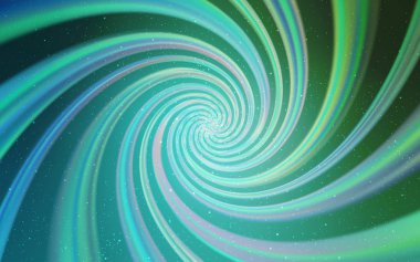 Açık mavi, Samanyolu yıldızlar ile yeşil vektör doku.