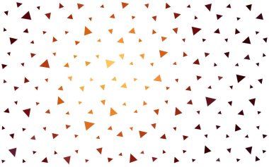 Koyu Turuncu Üçgen Mozaik Doku.