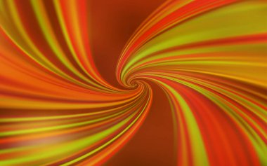 Bükülmüş çizgilerle Açık Turuncu vektör düzeni.