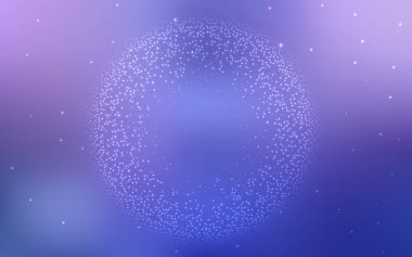 Açık Pembe, Kozmik yıldızlarla mavi vektör düzeni.