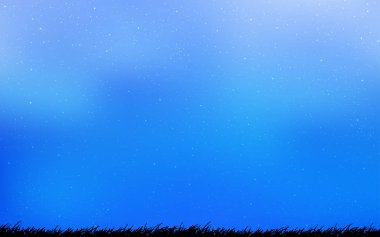 Kozmik Yıldızlar ile açık mavi vektör düzeni.