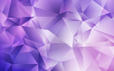 Açık Mor, Pembe vektör çokgen arkaplan.