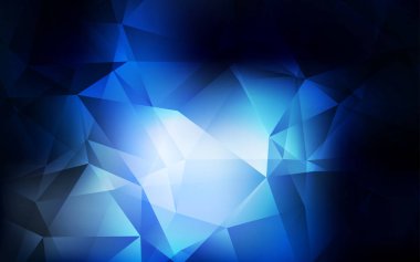 Koyu mavi vektör soyut mozaik arkaplan.