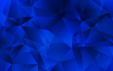 Koyu mavi vektör düşük Poli arka plan.