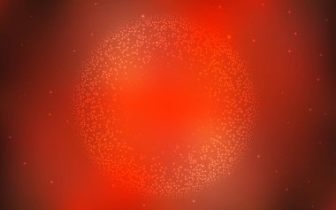 Gece gökyüzü desenle ışık kırmızı vektör yıldız.