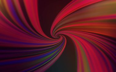 Koyu Yeşil, bükülmüş çizgilerle kırmızı vektör şablonu.