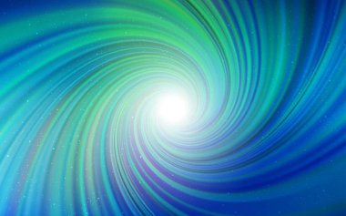 Açık mavi, Samanyolu yıldızlar ile yeşil vektör doku.