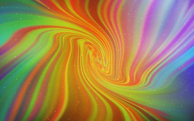 Gece gökyüzü yıldızları ile Açık Çok Renkli vektör deseni.