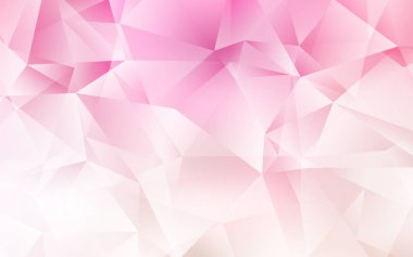 Açık Pembe, Sarı vektör soyut mozaik desen.