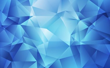 Açık mavi vektör degrade üçgenler şablonu.