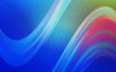 Açık mavi, astronomik yıldızlar ile kırmızı vektör arka plan.