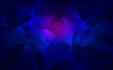 Koyu Pembe, Mavi vektör soyut mozaik arkaplan.