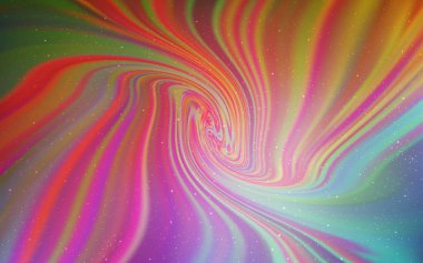 Kozmik yıldız düzeniyle ışık çok renkli vektör.