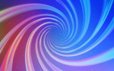 Açık Mavi, Gece gökyüzü yıldızları ile kırmızı vektör deseni.