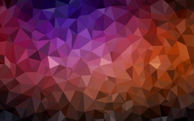 Koyu Pembe, Kırmızı vektör parlayan üçgen arka plan.