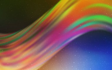 Açık Mavi, Kozmik yıldızlarla sarı vektör düzeni.