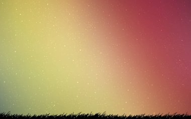 Açık Yeşil, Galaksi yıldızları ile kırmızı vektör arka plan.