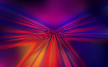 Bükülmüş çizgileri olan koyu pembe, sarı vektör arkaplanı.