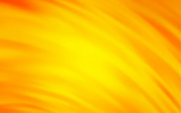 Světle oranžové vektorové pozadí s křivými čarami. — Stockový vektor