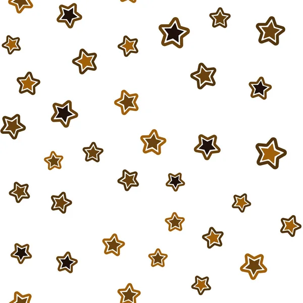 Simple Seamless pattern. Christmas wrapping paper. Kids textile with gold  stars design. Stock Vector