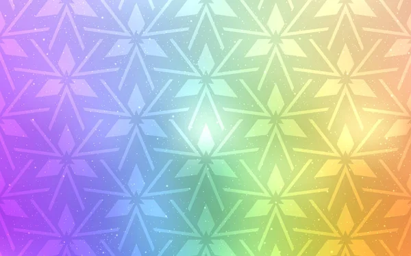 Modèle vectoriel multicolore clair avec cristaux, triangles . — Image vectorielle