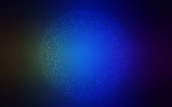 Azul escuro, fundo vetorial verde com estrelas astronômicas . —  Vetores de Stock